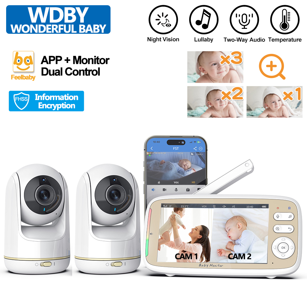 Audio Music For Video - VB803 PRO Baby Monitor, con telecamera
