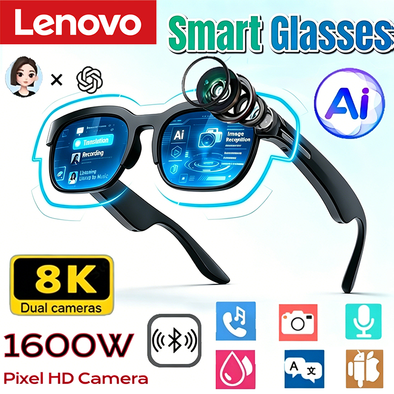 Audio Music Recording - Occhiali Smart Lenovo 2026 Nuovi con