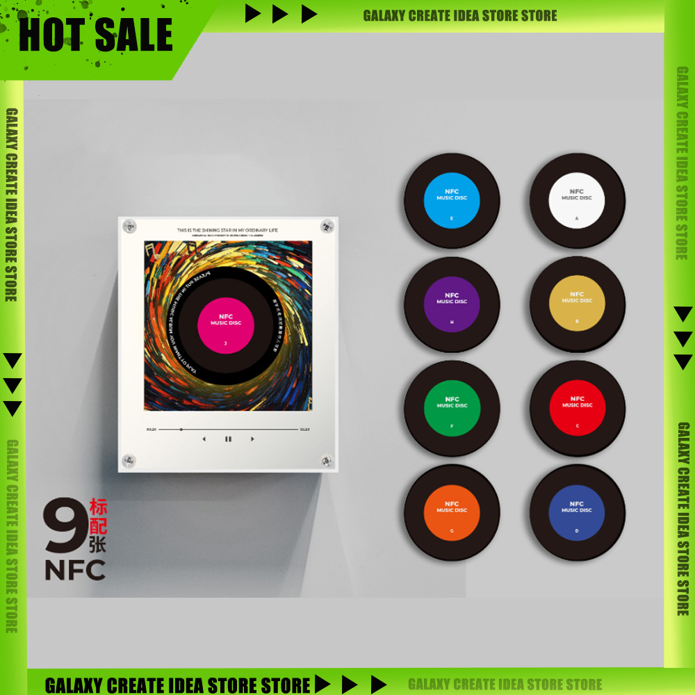Music Song Audio - Lampada Notturna con Lettore Musicale NFC,