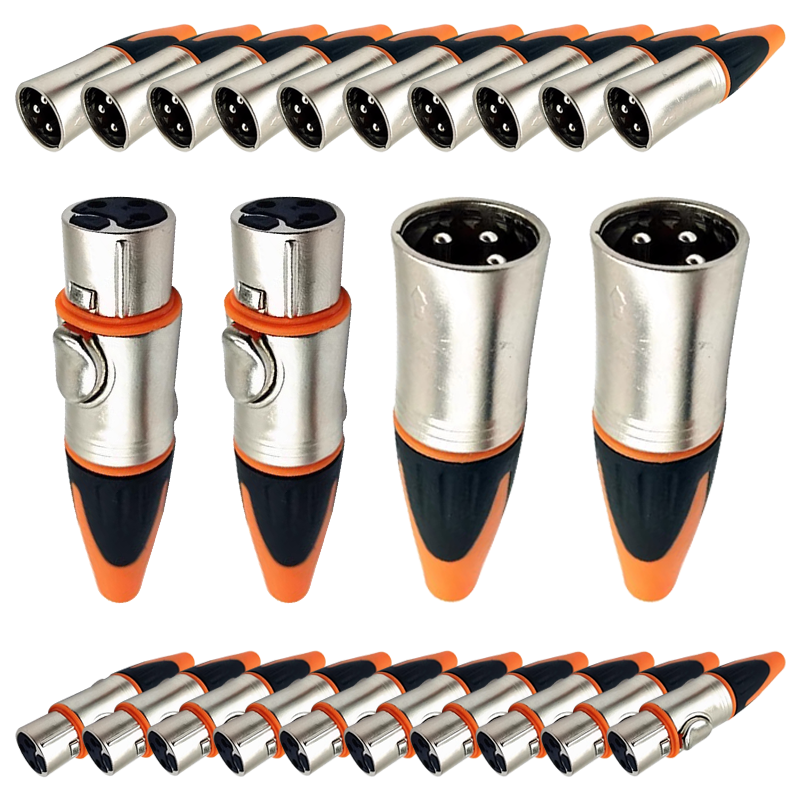 Cable Xlr Balanced - 5/20/100PCS spina XLR in metallo impermeabile