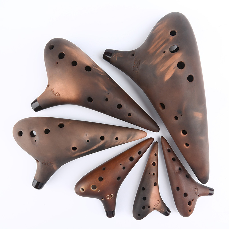Ocarina Ceramic - Ocarina ceramica in argilla viola Toni