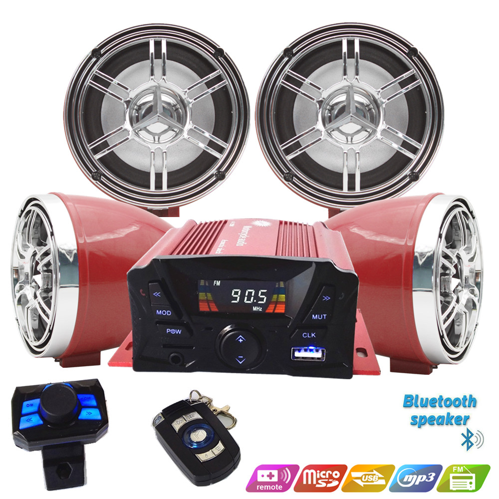 Audio Music Player - Sistema Audio Stereo Amplificato Impermeabile Bluetooth