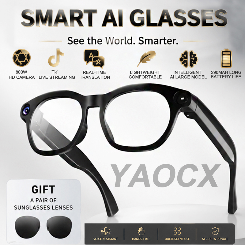 Audio Music Online Free - Occhiali Smart 2026 con Fotocamera 800W,