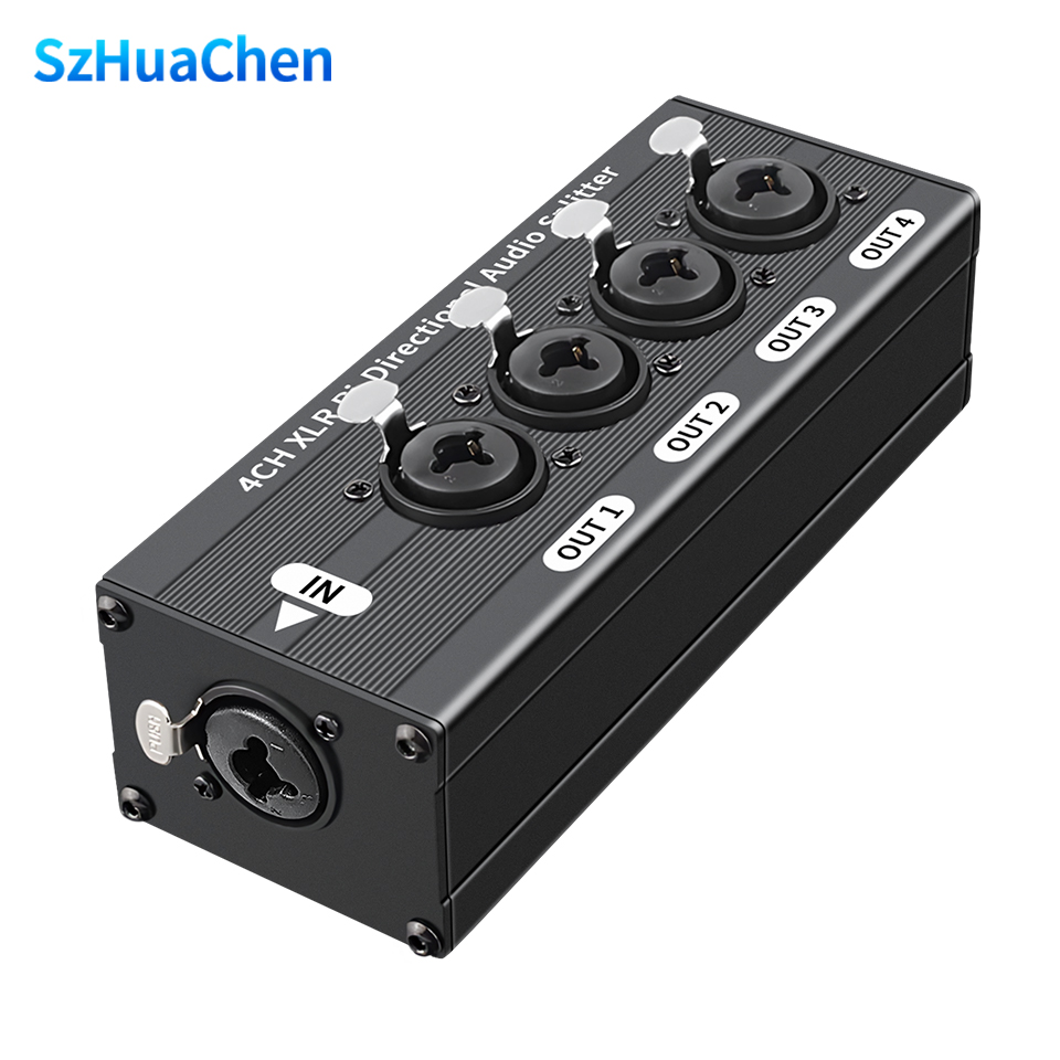 Cable Xlr Balanced - Splitter Audio Bilanciato XLR 1x4 con