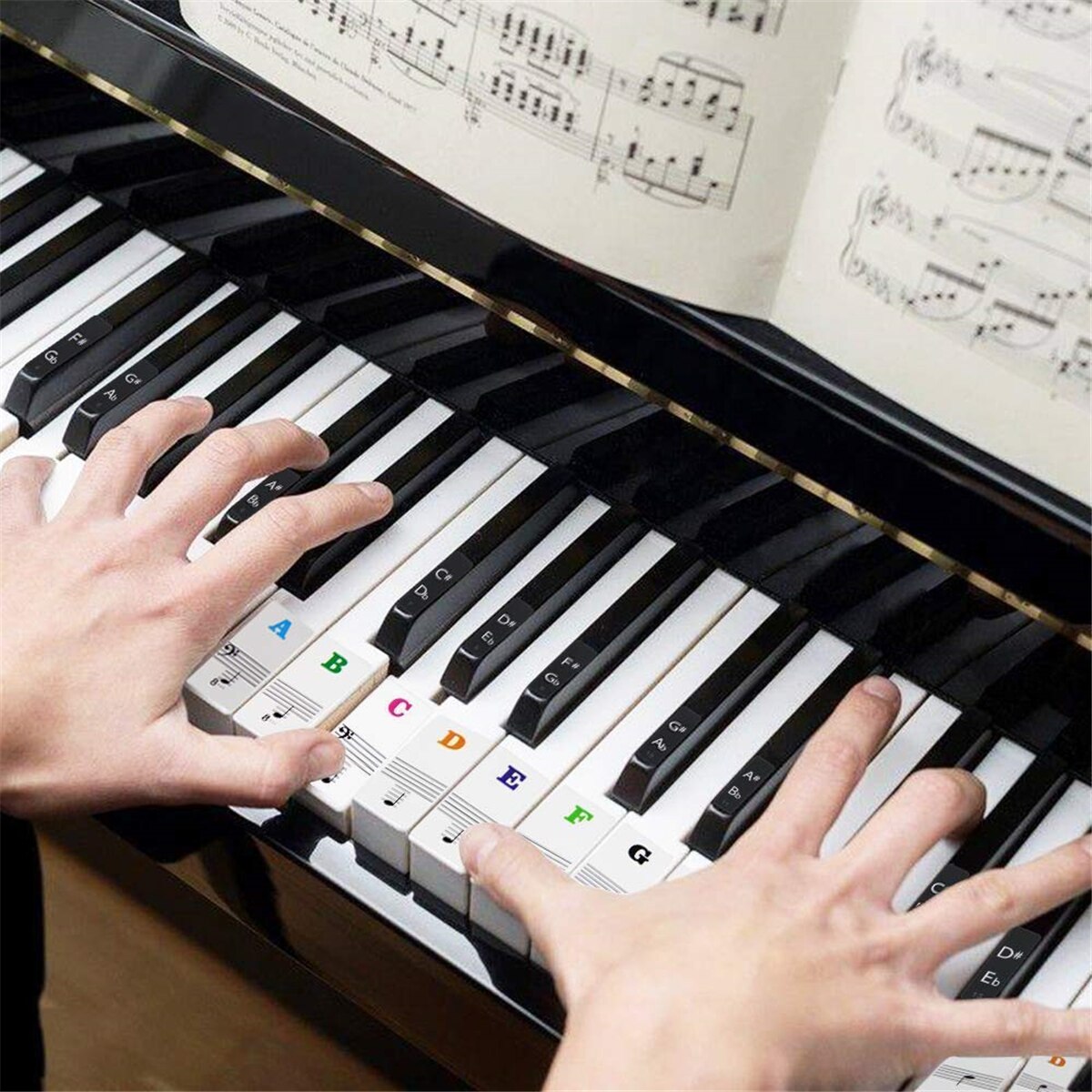 Keyboard Piano 61 Key - Adesivi per Tastiera di Pianoforte per