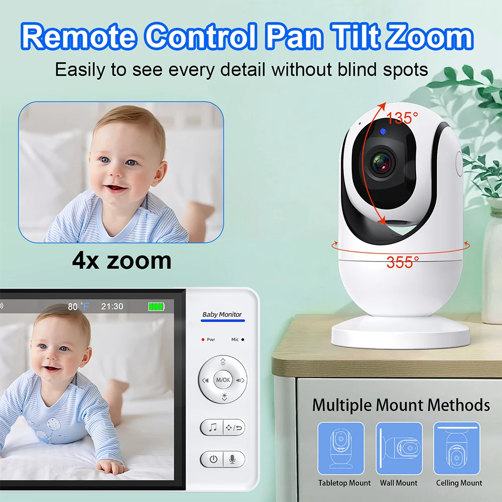 No WiFi Baby Monitor da 7 poll - Audio Music For Video recensione e prezzo