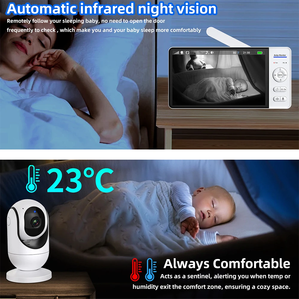 No WiFi Baby Monitor da 7 poll - Audio Music For Video recensione e prezzo