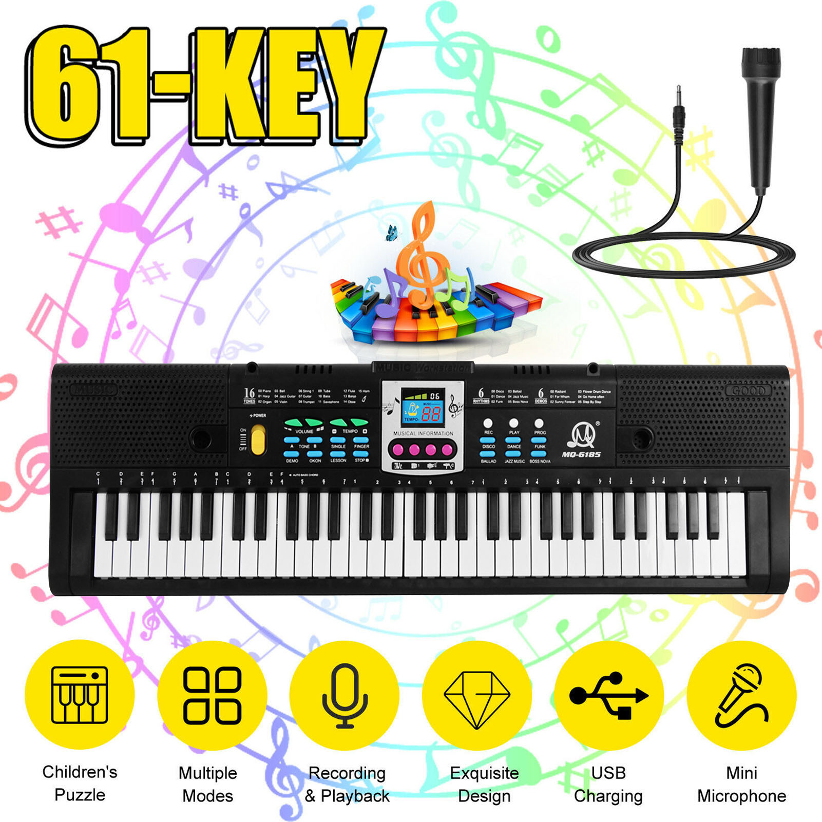 Tastiera elettronica musicale  - Keyboard Piano 61 Key recensione e prezzo