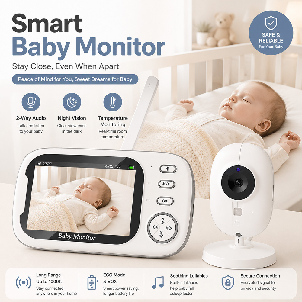 Baby Monitor da 3,5 pollici co - Audio Music For Video recensione e prezzo