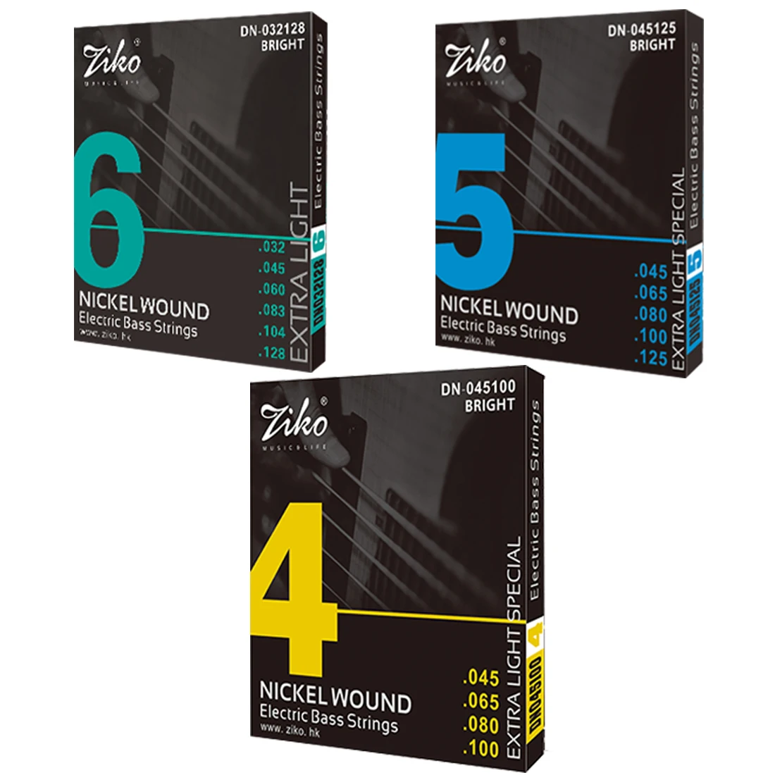 ZIKO Electric Bass Strings 4/5 - Bass Guitar Strings recensione e prezzo