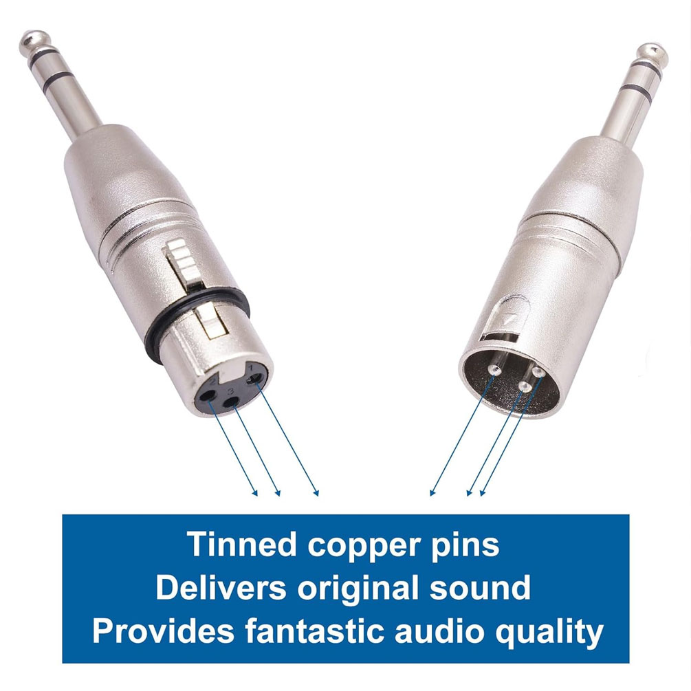 Set di adattatori da TRS a XLR - Cable Xlr Balanced recensione e prezzo