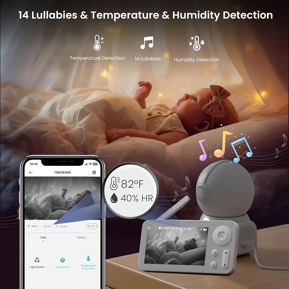 Baby monitor 2K con 2 telecame - Audio Music For Video recensione e prezzo